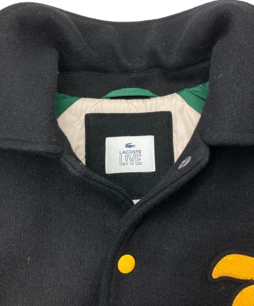 LACOSTE LIVE（ラコステライブ）LACOSTE LIVE (ラコステライブ) ベーシックバーシティジャケット ブラック サイズ:US Mの古着・服飾アイテム