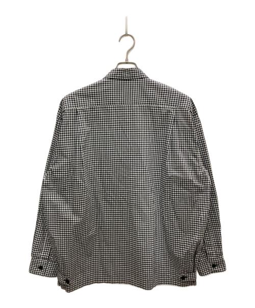 leno（リノ）LENO (リノ) THOMAS MASON (トーマスメイソン) シャツジャケット ブラック×ホワイト サイズ:2の古着・服飾アイテム