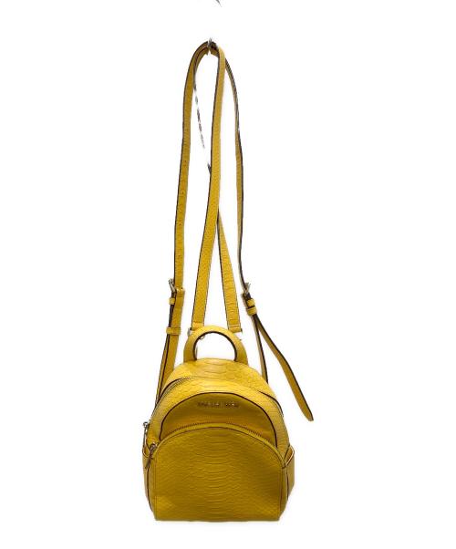 MICHAEL KORS（マイケル・コース）MICHAEL KORS (マイケル・コース) エクストラスモール リュック イエローの古着・服飾アイテム
