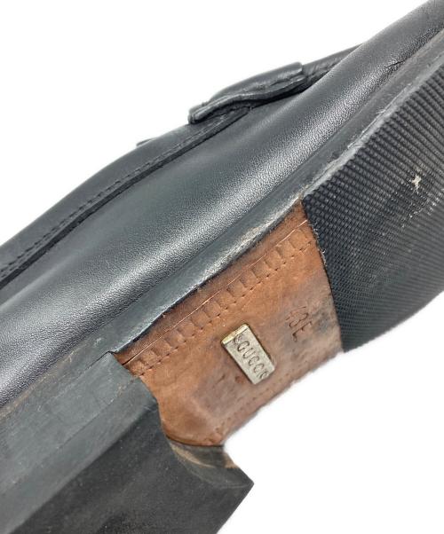 GUCCI（グッチ）GUCCI (グッチ) スクエアレザーシューズ ブラック サイズ:43 Eの古着・服飾アイテム