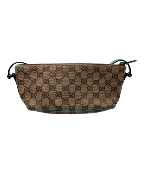 GUCCI（グッチ）GUCCI (グッチ) GGキャンバス ワンショルダーバッグ ブラウンの古着・服飾アイテム