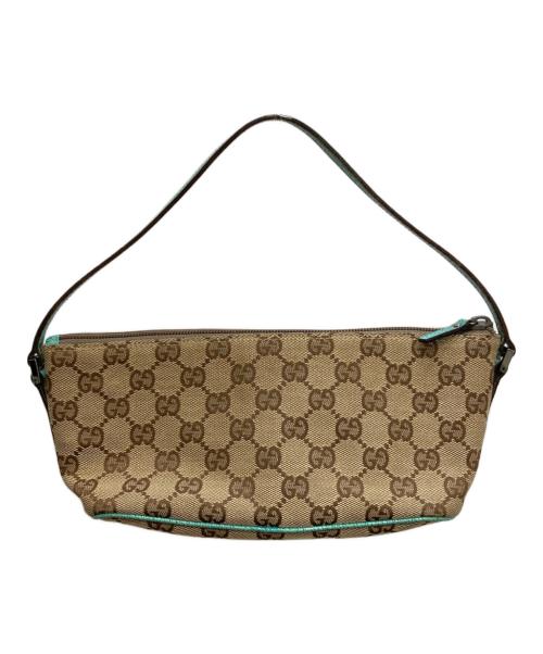 GUCCI（グッチ）GUCCI (グッチ) GGキャンバス ワンショルダーバッグ ブラウンの古着・服飾アイテム