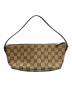 中古・古着 GUCCI (グッチ) GGキャンバス ワンショルダーバッグ ブラウン：22000円