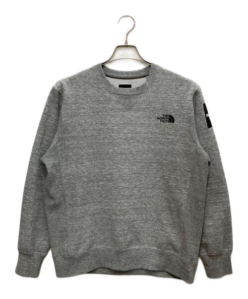 THE NORTH FACE（ザ ノース フェイス）THE NORTH FACE (ザ ノース フェイス) Square Logo Crew スウェット/スクエアロゴクルースウェット グレー サイズ:Ｌの古着・服飾アイテム