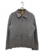 Paul Smith COLLECTIONポールスミス コレクション）の古着「ラッセル編みジップアップジャケット」｜グレー