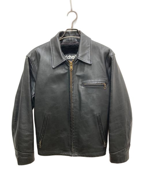 Schott（ショット）Schott (ショット) レザージャケット ブラック サイズ:38の古着・服飾アイテム