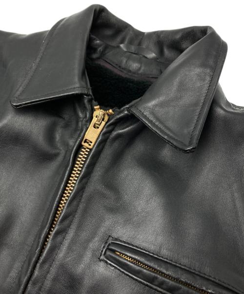Schott（ショット）Schott (ショット) レザージャケット ブラック サイズ:38の古着・服飾アイテム