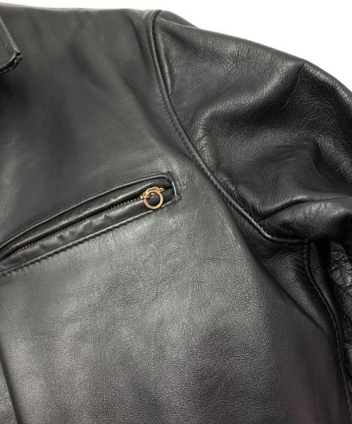 Schott（ショット）Schott (ショット) レザージャケット ブラック サイズ:38の古着・服飾アイテム