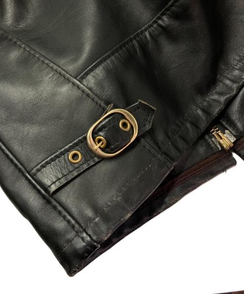 Schott（ショット）Schott (ショット) レザージャケット ブラック サイズ:38の古着・服飾アイテム