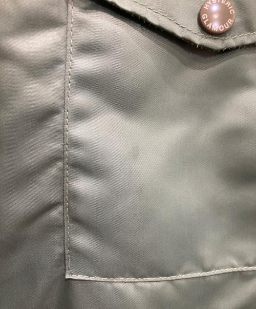 Hysteric Glamour（ヒステリックグラマー）Hysteric Glamour (ヒステリックグラマー) 袖レザーフーデッドBZ カーキ サイズ:Ｌの古着・服飾アイテム