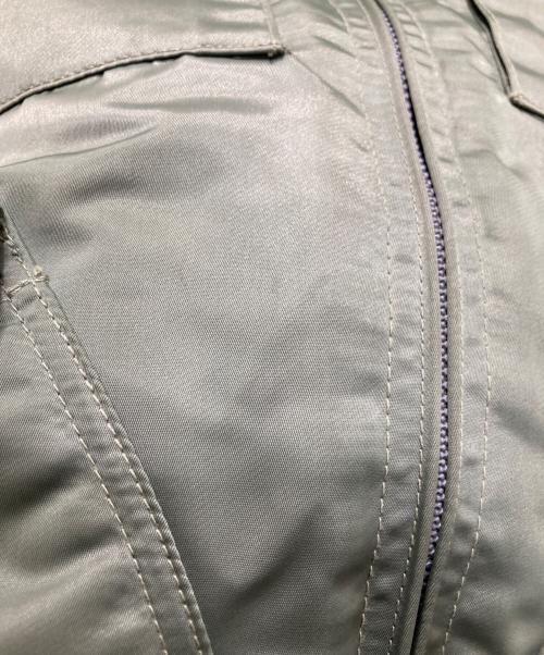 Hysteric Glamour（ヒステリックグラマー）Hysteric Glamour (ヒステリックグラマー) 袖レザーフーデッドBZ カーキ サイズ:Ｌの古着・服飾アイテム