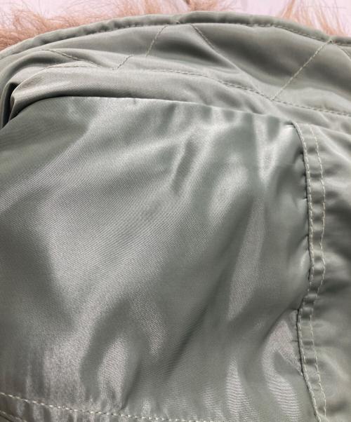 Hysteric Glamour（ヒステリックグラマー）Hysteric Glamour (ヒステリックグラマー) 袖レザーフーデッドBZ カーキ サイズ:Ｌの古着・服飾アイテム