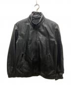 DIESELディーゼル）の古着「シープスキンレザージャケット」｜ブラック