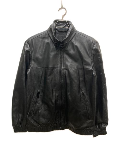 DIESEL（ディーゼル）DIESEL (ディーゼル) シープスキンレザージャケット ブラック サイズ:Ⅿの古着・服飾アイテム