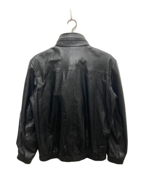 DIESEL（ディーゼル）DIESEL (ディーゼル) シープスキンレザージャケット ブラック サイズ:Ⅿの古着・服飾アイテム