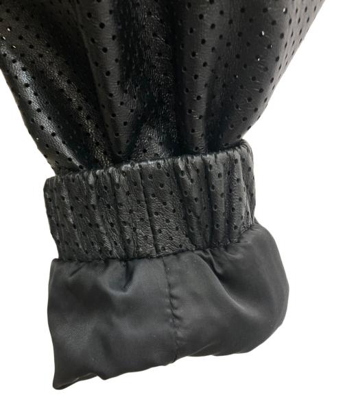 DIESEL（ディーゼル）DIESEL (ディーゼル) シープスキンレザージャケット ブラック サイズ:Ⅿの古着・服飾アイテム