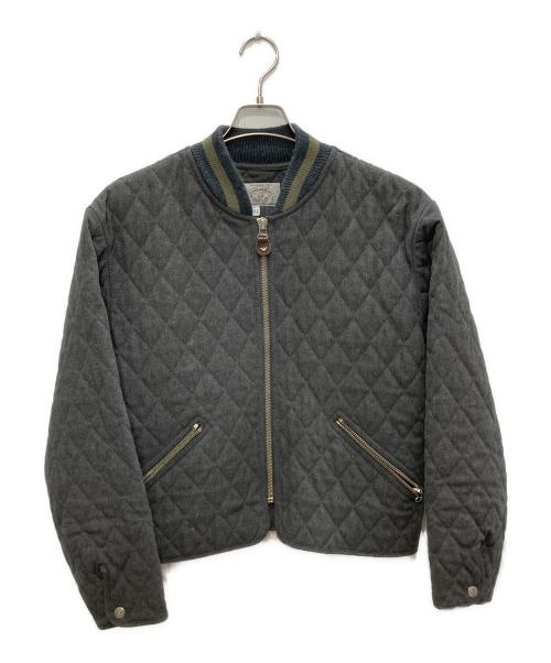 ARMANI JEANS（アルマーニジーンズ）ARMANI JEANS (アルマーニジーンズ) キルティングジャケット グレー サイズ:48の古着・服飾アイテム