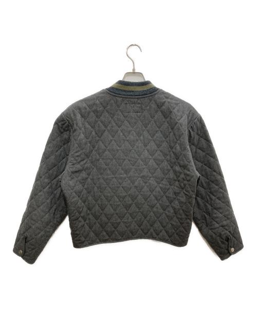 ARMANI JEANS（アルマーニジーンズ）ARMANI JEANS (アルマーニジーンズ) キルティングジャケット グレー サイズ:48の古着・服飾アイテム