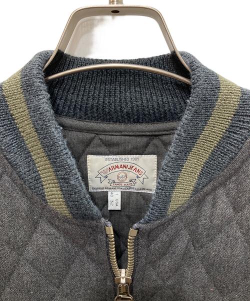 ARMANI JEANS（アルマーニジーンズ）ARMANI JEANS (アルマーニジーンズ) キルティングジャケット グレー サイズ:48の古着・服飾アイテム