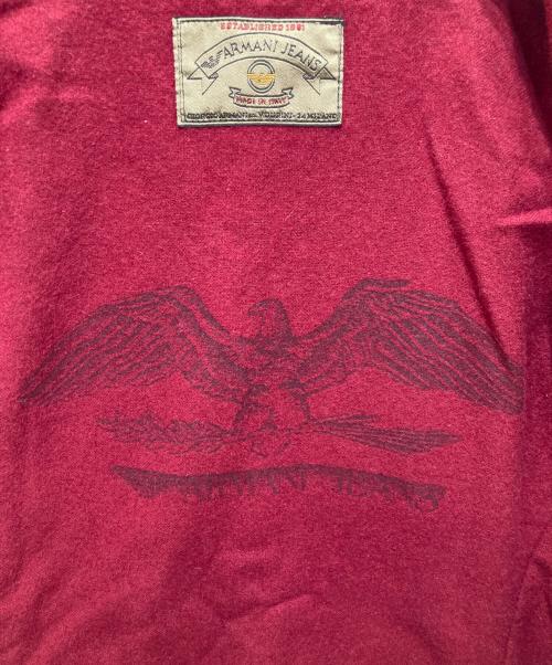 ARMANI JEANS（アルマーニジーンズ）ARMANI JEANS (アルマーニジーンズ) 刺繍デニムジャケット ネイビー サイズ:52の古着・服飾アイテム