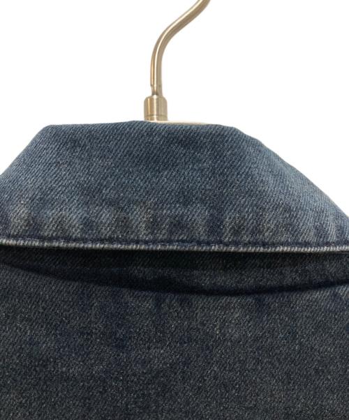 ARMANI JEANS（アルマーニジーンズ）ARMANI JEANS (アルマーニジーンズ) 刺繍デニムジャケット ネイビー サイズ:52の古着・服飾アイテム