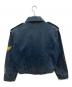 ARMANI JEANS (アルマーニジーンズ) 刺繍デニムジャケット ネイビー サイズ:52：8000円