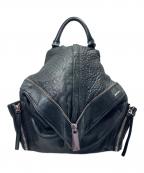 DIESELディーゼル）の古着「レザーリュック」｜ブラック