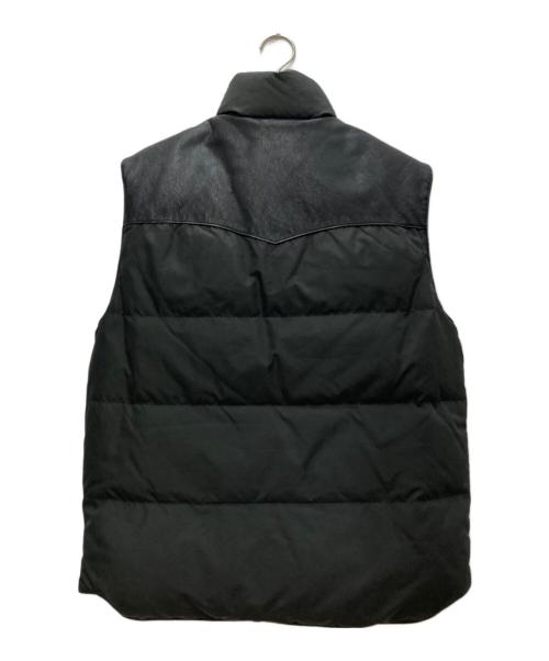 POLO RALPH LAUREN（ポロ・ラルフローレン）POLO RALPH LAUREN (ポロ・ラルフローレン) レザー切替リバーシブルダウンベスト ブラック サイズ:Ｍの古着・服飾アイテム