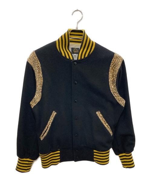Needles（ニードルズ）Needles (ニードルズ) Award Jacket-W/N Beaver ブラック×イエロー サイズ:Ｍの古着・服飾アイテム