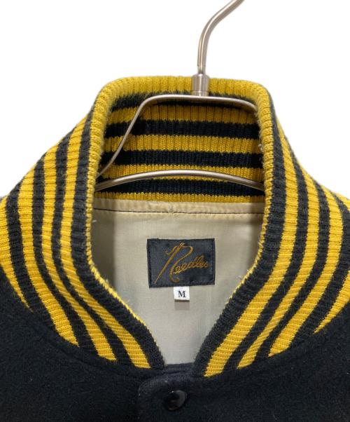 Needles（ニードルズ）Needles (ニードルズ) Award Jacket-W/N Beaver ブラック×イエロー サイズ:Ｍの古着・服飾アイテム