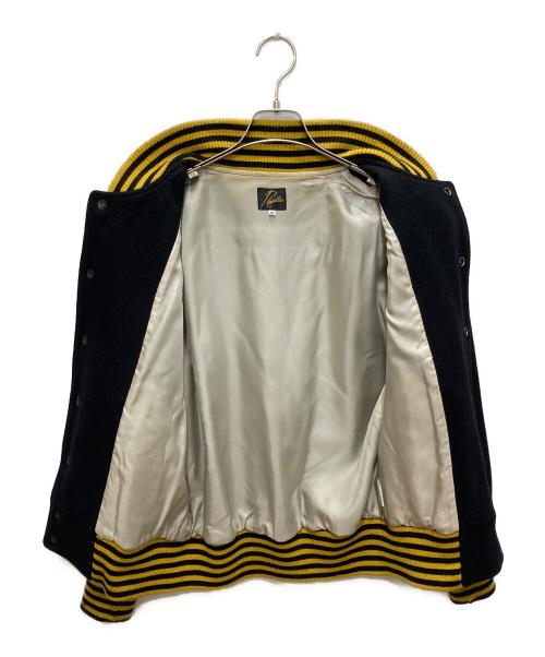 Needles（ニードルズ）Needles (ニードルズ) Award Jacket-W/N Beaver ブラック×イエロー サイズ:Ｍの古着・服飾アイテム