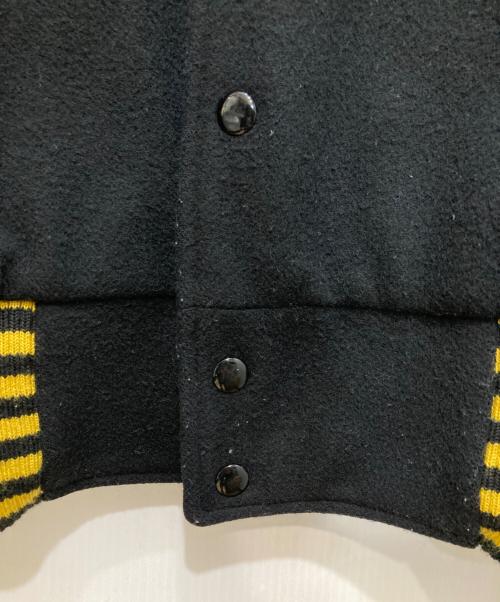 Needles（ニードルズ）Needles (ニードルズ) Award Jacket-W/N Beaver ブラック×イエロー サイズ:Ｍの古着・服飾アイテム