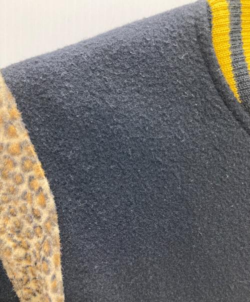 Needles（ニードルズ）Needles (ニードルズ) Award Jacket-W/N Beaver ブラック×イエロー サイズ:Ｍの古着・服飾アイテム