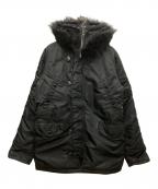 ALPHAアルファ）の古着「N-3B TIGHT JACKET」｜ブラック