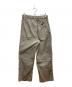 MHL (エムエイチエル) FINE COMPACT COTTON POPLIN TROUSERS/ファイン コンパクト コットン ポプリン トラウザー ベージュ サイズ:Ⅿ：7000円
