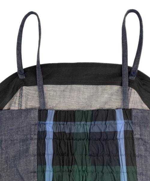 BLUE LABEL CRESTBRIDGE（ブルーレーベルクレストブリッジ）BLUE LABEL CRESTBRIDGE (ブルーレーベルクレストブリッジ) リアクティブコットンデニムビスチェドレス/デニムワンピース インディゴ サイズ:38の古着・服飾アイテム