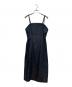 BLUE LABEL CRESTBRIDGE（ブルーレーベルクレストブリッジ）の古着「リアクティブコットンデニムビスチェドレス/デニムワンピース」｜インディゴ