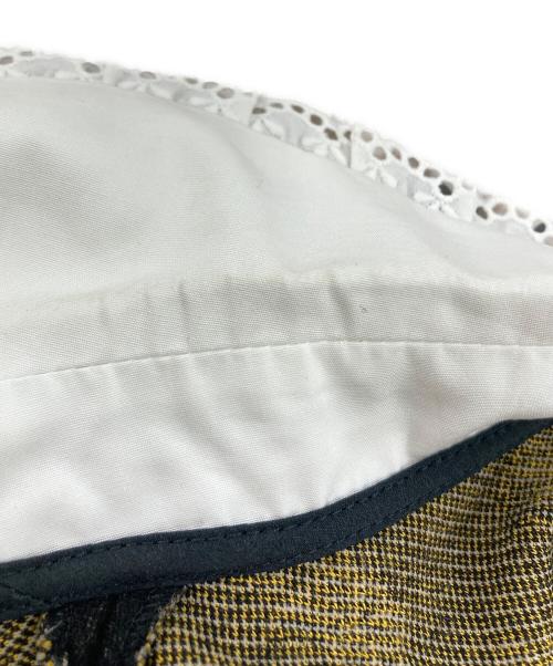 MIU MIU（ミュウミュウ）MIU MIU (ミュウミュウ) ビッグカラー デイジー柄ワンピース ブラック×ホワイト サイズ:Sの古着・服飾アイテム