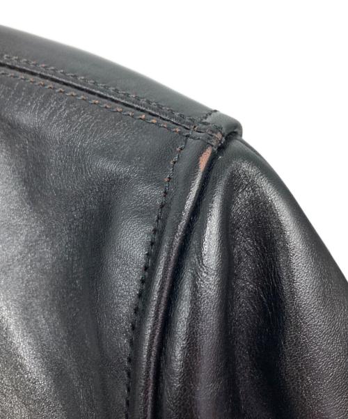 LEATHER BOMU（レザーボム）LEATHER BOMU (レザーボム) ホースハイドレザージャケット ブラック サイズ:2XLの古着・服飾アイテム