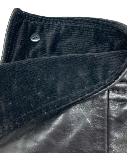 LEATHER BOMU（レザーボム）LEATHER BOMU (レザーボム) ホースハイドレザージャケット ブラック サイズ:2XLの古着・服飾アイテム