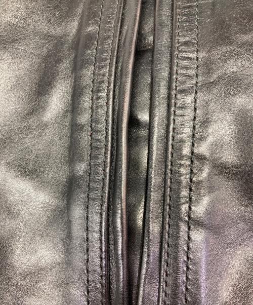 LEATHER BOMU（レザーボム）LEATHER BOMU (レザーボム) ホースハイドレザージャケット ブラック サイズ:2XLの古着・服飾アイテム