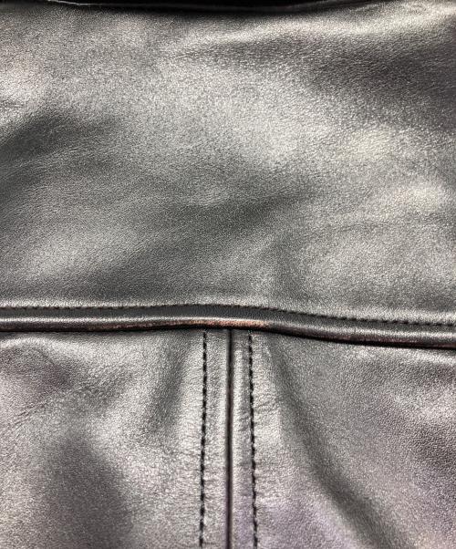 LEATHER BOMU（レザーボム）LEATHER BOMU (レザーボム) ホースハイドレザージャケット ブラック サイズ:2XLの古着・服飾アイテム