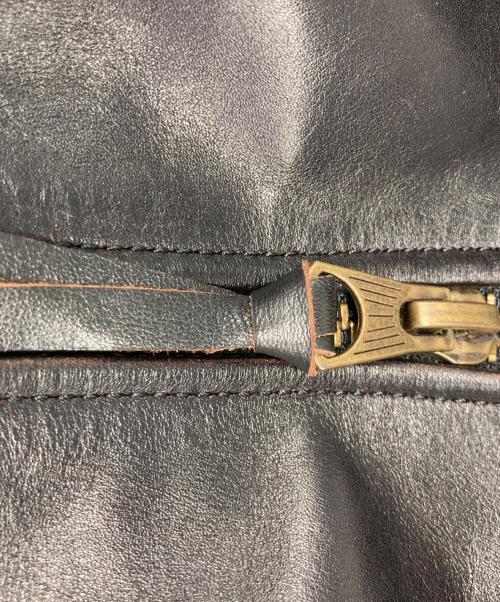 LEATHER BOMU（レザーボム）LEATHER BOMU (レザーボム) ホースハイドレザージャケット ブラック サイズ:2XLの古着・服飾アイテム