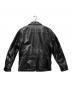 LEATHER BOMU (レザーボム) ホースハイドレザージャケット ブラック サイズ:2XL：32000円