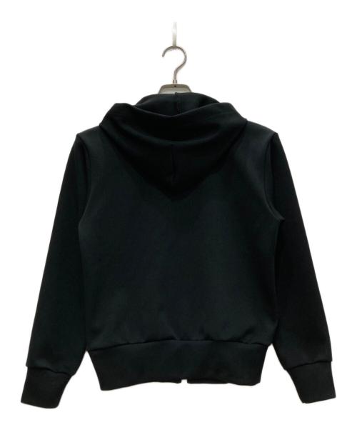 PLAY COMME des GARCONS（プレイコムデギャルソン）PLAY COMME des GARCONS Polyester Zip-Up Hoodie With Black/ポリエステル　ジップアップ　フーディ　ウィズ　ブラック　エンブレム Emblem ブラック サイズ:XXSの古着・服飾アイテム