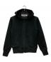 PLAY COMME des GARCONS（プレイコムデギャルソン）の古着「Polyester Zip-Up Hoodie With Black/ポリエステル　ジップアップ　フーディ　ウィズ　ブラック　エンブレム Emblem」｜ブラック