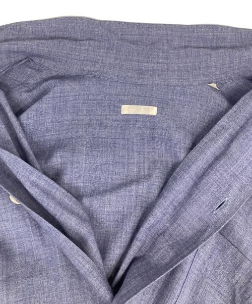 COMOLI（コモリ）COMOLI (コモリ) ヴィスコースウール オープンカラーシャツ ネイビー サイズ:34の古着・服飾アイテム