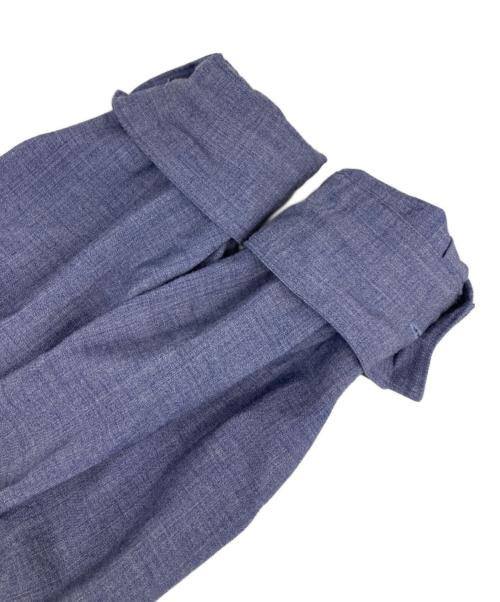 COMOLI（コモリ）COMOLI (コモリ) ヴィスコースウール オープンカラーシャツ ネイビー サイズ:34の古着・服飾アイテム