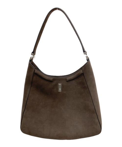 BOSS（ボス）BOSS (ボス) カウレザーワンショルダーバッグ ブラウンの古着・服飾アイテム