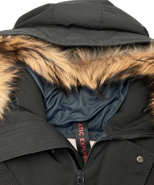 ARCTIC EXPLORER（アークティックエクスプローラー）arctic explorer (アークティックエクスプローラー) ダウンコート ブラック サイズ:Lの古着・服飾アイテム